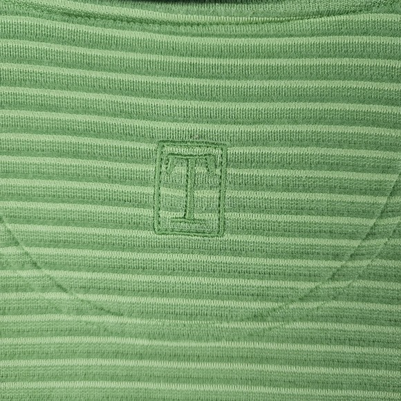 Tehama Polo Shirt Mens XXL Green Good Pima Cotton Ribbed Golf Country Club - Picture 4 of 10
